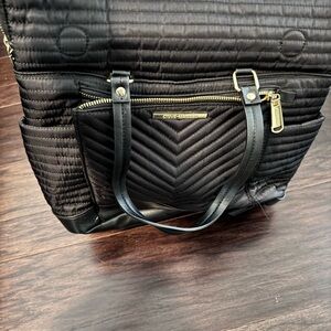 Steve Madden Black Quilted Backpack